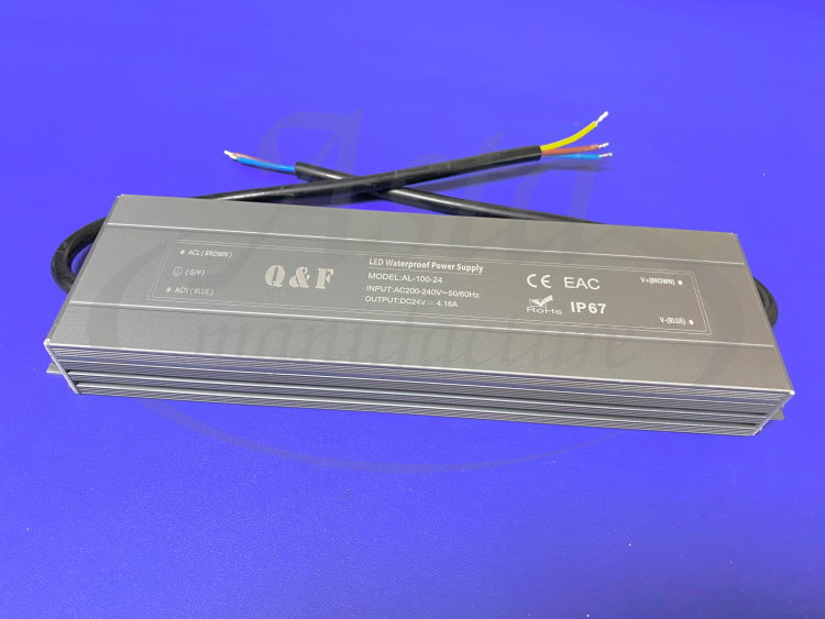 Пылевлагозащитный блок питания УП IP67 24V 100W